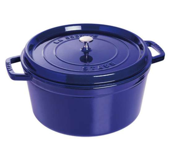 Staub Litinový hrnec s poklicí Cocotte, tmavě modrá, 30 cm / 8,35 l 1103091