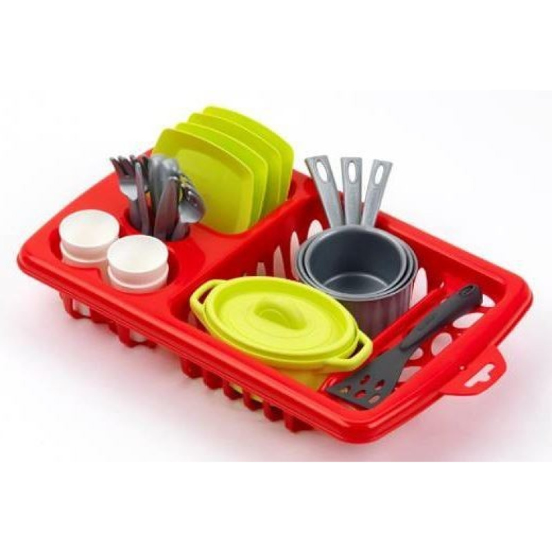 Ecoiffier Velký odkapávač s nádobím 