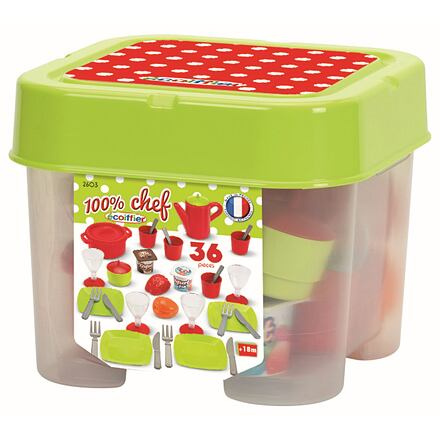 Ecoiffier Jídelní set v boxu