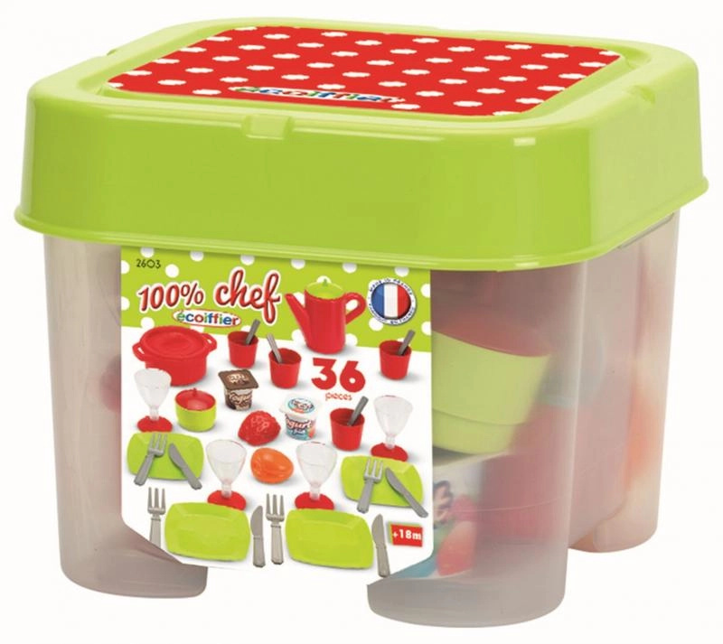 Ecoiffier Jídelní set v boxu