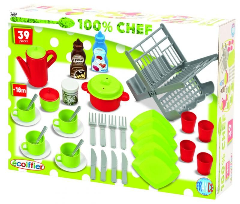 Ecoiffier Velká sada jídelního příslušenství