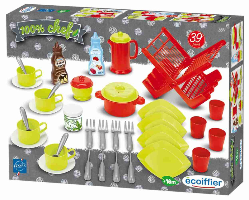 Ecoiffier Velká sada jídelního příslušenství