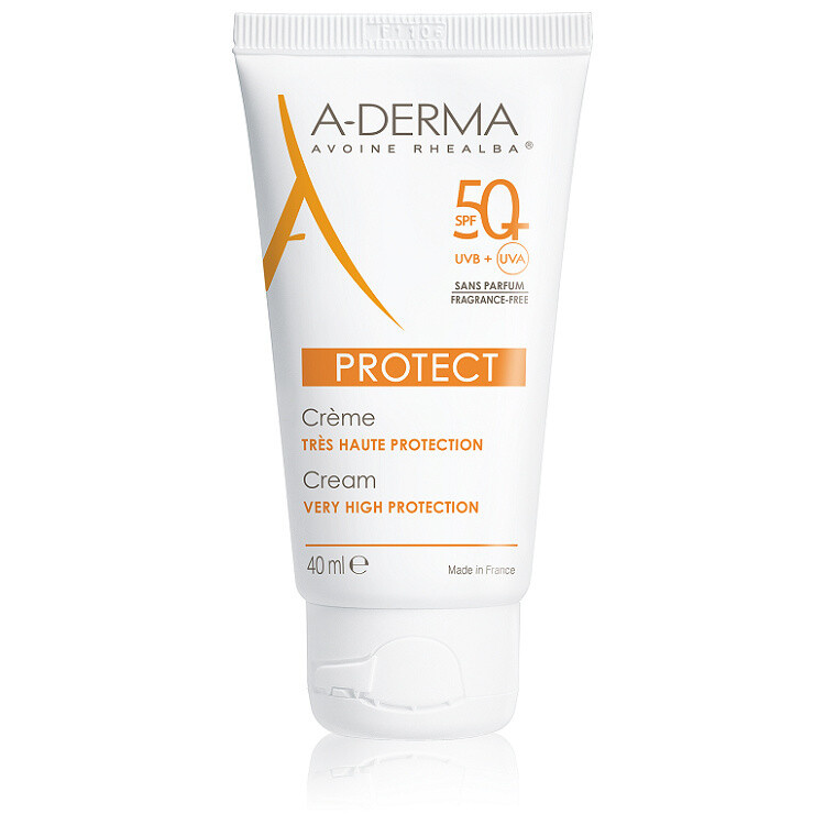 A-Derma Protect Cream ochranný krém pro normální a suchou pleť SPF 50+ 40 ml