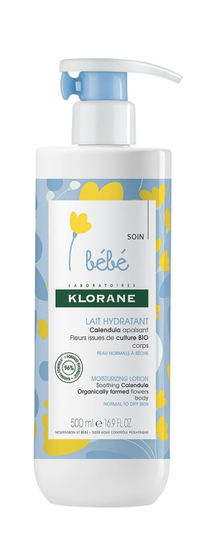 Klorane Bébé Calendula hydratační tělové mléko pro děti od narození 500 ml