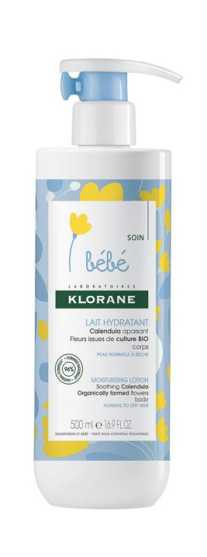 Klorane Bébé Calendula hydratační tělové mléko pro děti od narození 500 ml