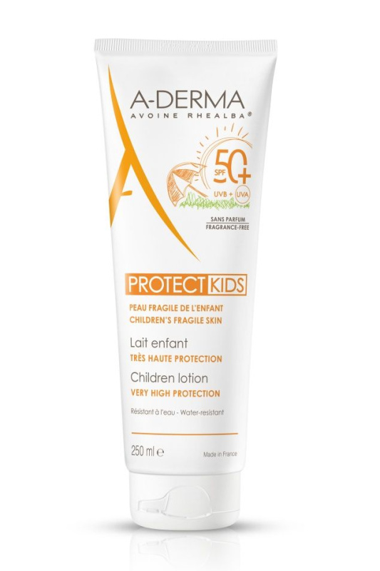 A-Derma Protect Kids Children Lotion ochranné opalovací mléko pro děti SPF 50+ 250 ml