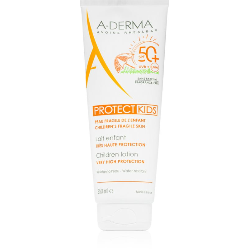 A-Derma Protect Kids Children Lotion ochranné opalovací mléko pro děti SPF 50+ 250 ml