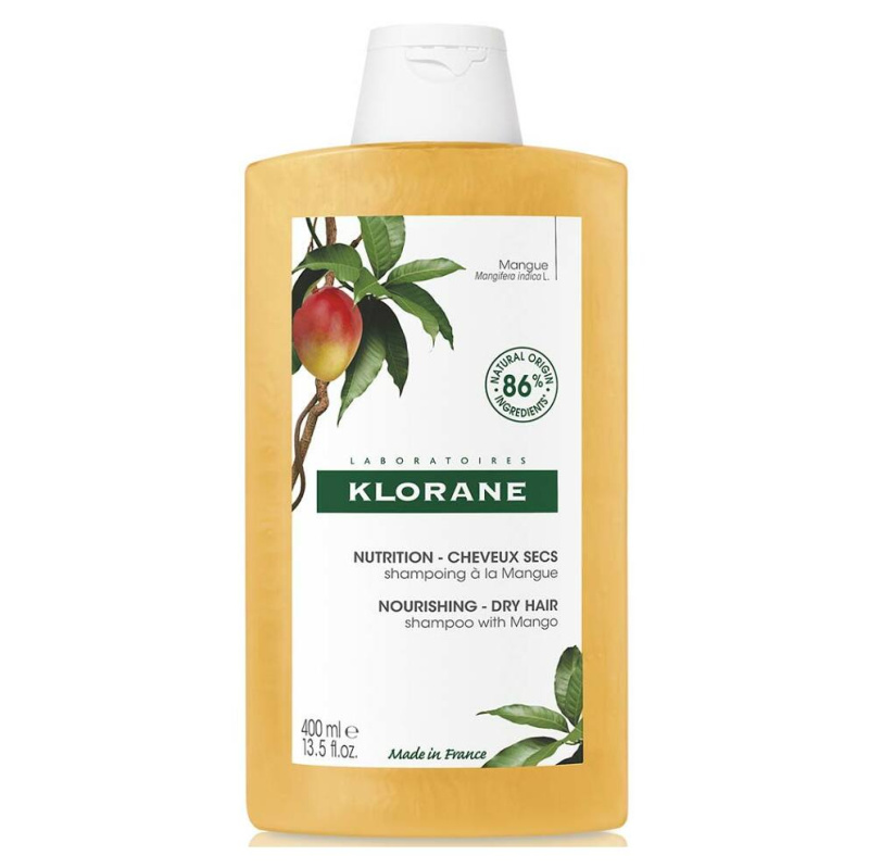 Klorane Mango Nourishing Shampoo Dry Hair intenzivně vyživující šampon pro suché vlasy 400 ml