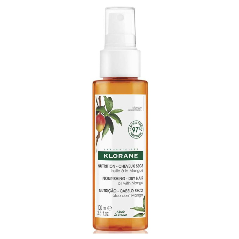 Klorane Mango vyživující olej na vlasy 100 ml