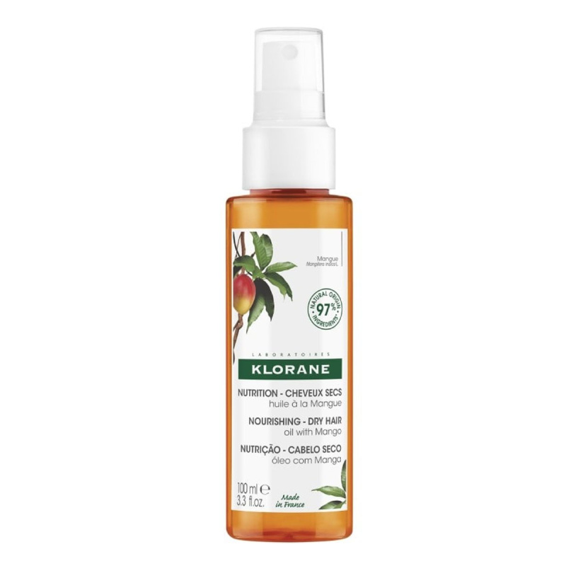 Klorane Mango vyživující olej na vlasy 100 ml