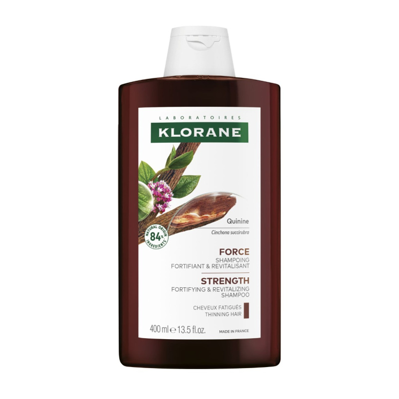 Klorane Chinin & Bio Protěž Alpská posilující šampon proti vypadávání vlasů 400 ml