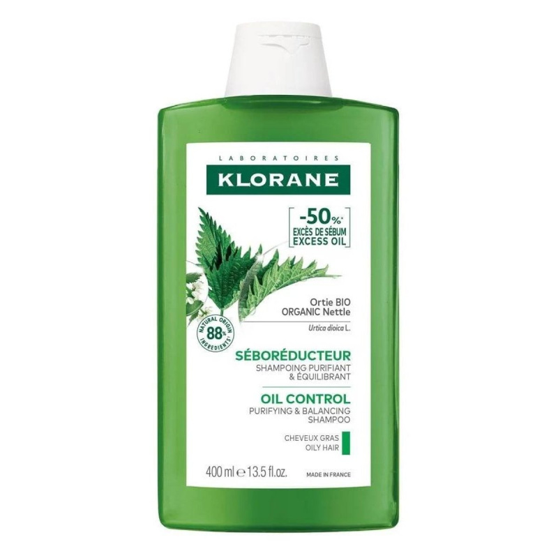 Klorane Kopřiva čisticí šampon na mastné vlasy 400 ml