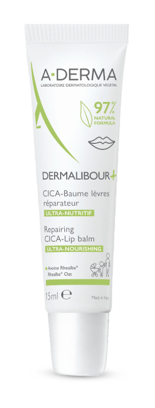 A-DERMA Dermalibour+ CICA Balzám na rty 15ml