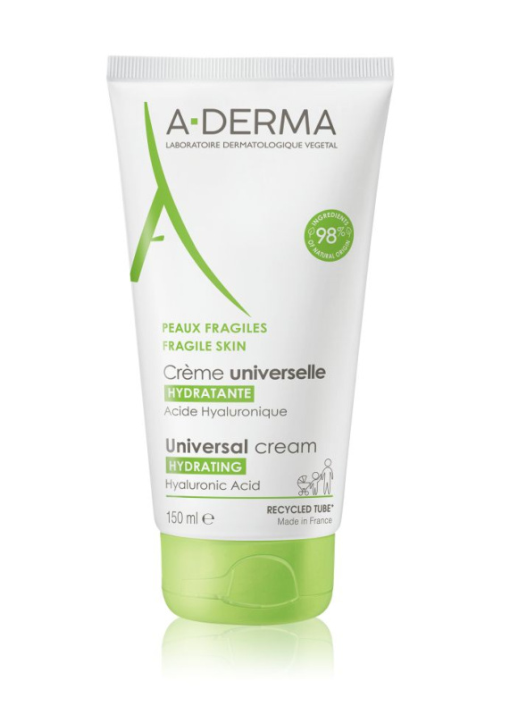 A-Derma Universal Cream univerzální krém s kyselinou hyaluronovou 150 ml