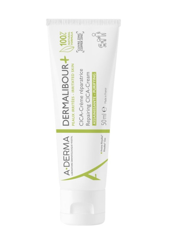 A-Derma Dermalibour+ regenerační krém pro podrážděnou pokožku 50 ml