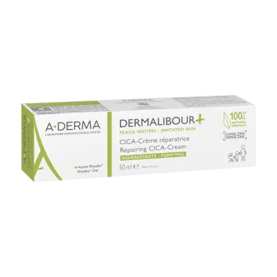A-Derma Dermalibour+ regenerační krém pro podrážděnou pokožku 50 ml