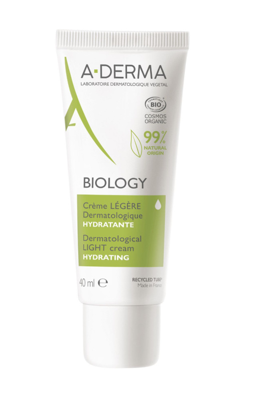 A-Derma Biology lehký hydratační krém pro normální až smíšenou pleť 40 ml