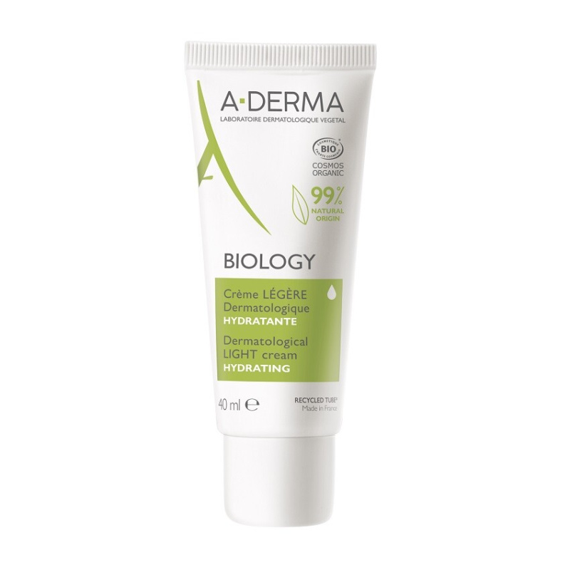 A-Derma Biology lehký hydratační krém pro normální až smíšenou pleť 40 ml