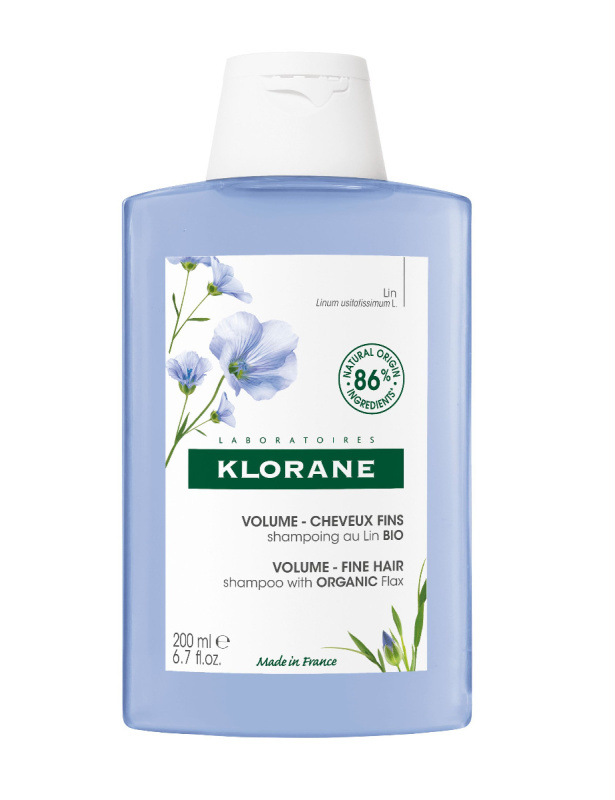 Klorane Len Bio šampon pro jemné a zplihlé vlasy 200 ml