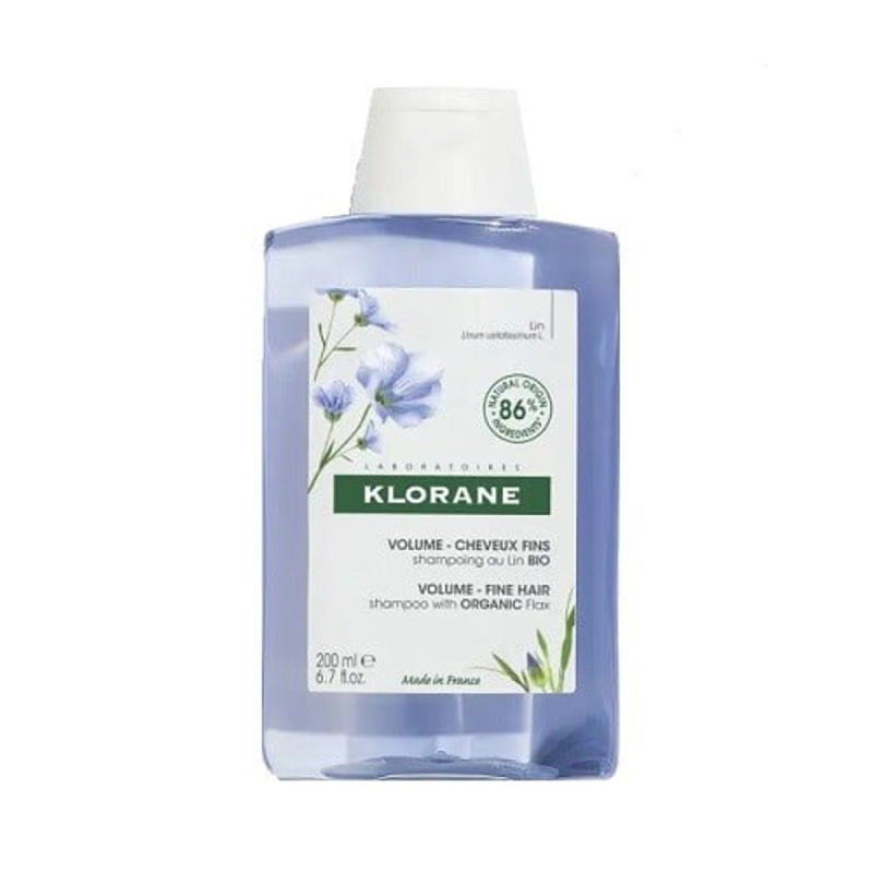Klorane Len Bio šampon pro jemné a zplihlé vlasy 200 ml