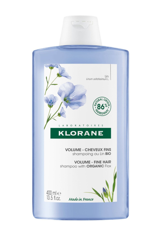Klorane Len Bio šampon pro jemné a zplihlé vlasy 400 ml