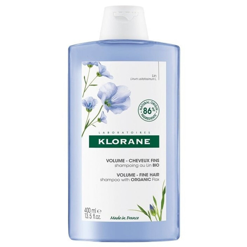Klorane Len Bio šampon pro jemné a zplihlé vlasy 400 ml