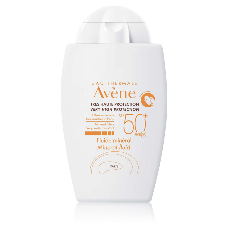 Avène Sun Mineral Fluid ochranný fluid bez chemických filtrů SPF 50+ 40 ml