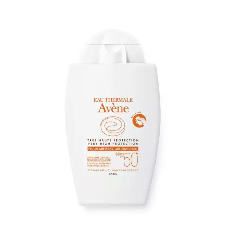 Avène Sun Mineral Fluid ochranný fluid bez chemických filtrů SPF 50+ 40 ml