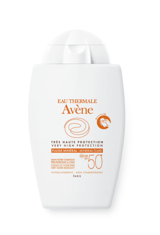 Avène Sun Mineral Fluid ochranný fluid bez chemických filtrů SPF 50+ 40 ml