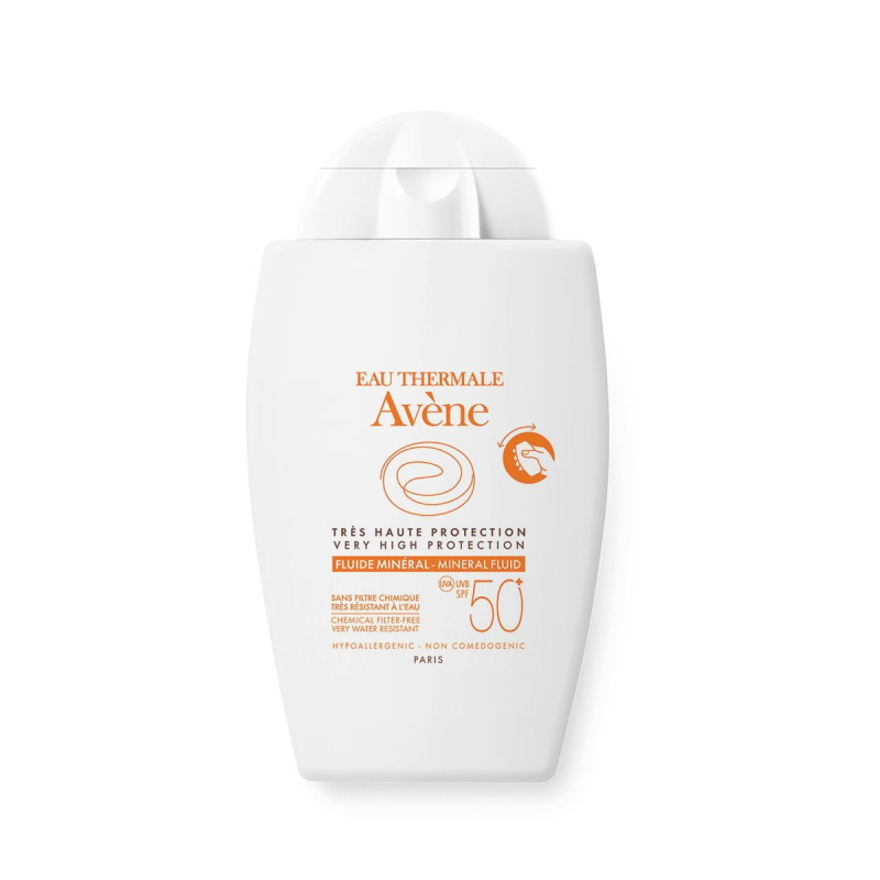 Avène Sun Mineral Fluid ochranný fluid bez chemických filtrů SPF 50+ 40 ml