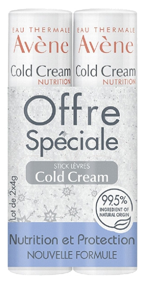 Avène Sada vyživujících balzámů na rty Cold Cream 2 x 4 g