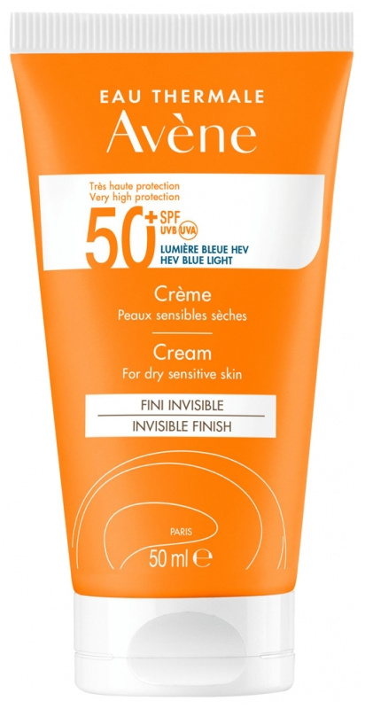 Avène Sun Invisible finish opalovací krém na obličej SPF 50+ pro citlivou pleť 50 ml