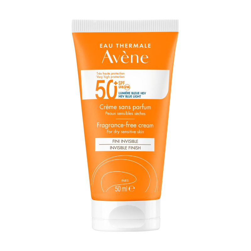 Avène Sun Fragrance-Free Cream opalovací krém bez parfemace SPF 50+ 50 ml