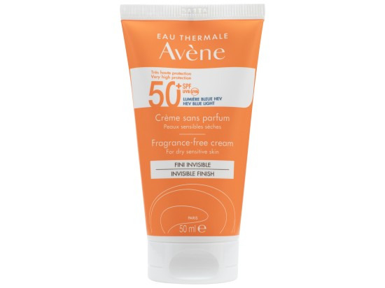 Avène Sun Fragrance-Free Cream opalovací krém bez parfemace SPF 50+ 50 ml