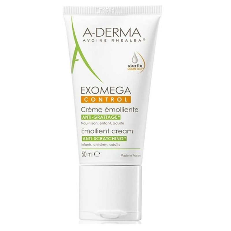A-Derma Exomega Control Emollient Cream tělový krém pro velmi suchou citlivou a atopickou pokožku 50 ml