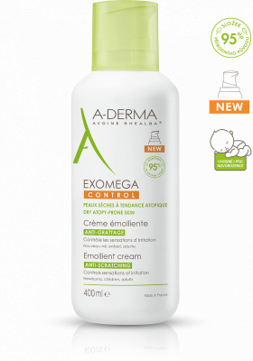 A-Derma Exomega Control Emollient Cream tělový krém pro velmi suchou citlivou a atopickou pokožku 400 ml
