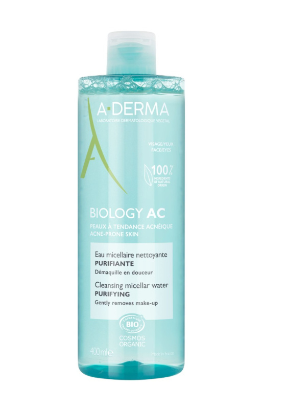 A-Derma Biology AC čisticí micelární voda 400 ml