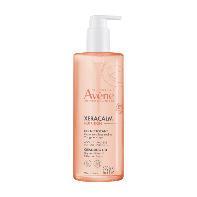 Avène XeraCalm Nutrition Cleansing Gel jemný mycí gel pro suchou a citlivou pokožku 500 ml