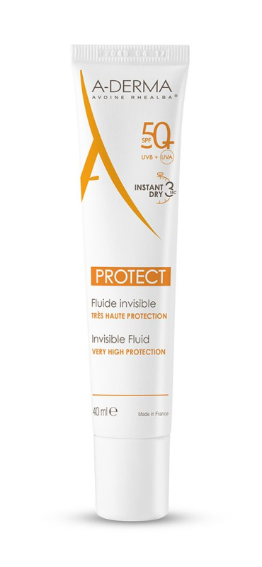A-Derma Protect Invisible Fluid ochranný fluid SPF 50+ 40 ml