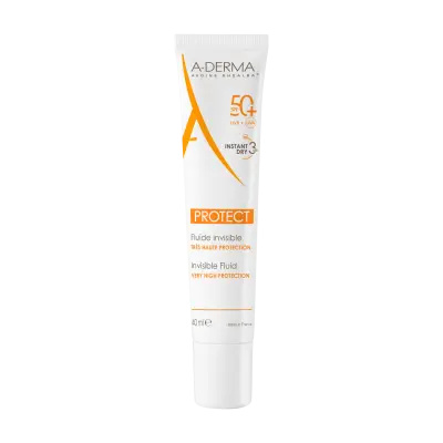 A-Derma Protect Invisible Fluid ochranný fluid SPF 50+ 40 ml