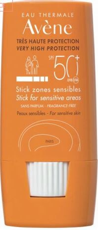 Avène Sun Stick for Sensitive Areas tyčinka na citlivá místa SPF 50+ 8 g