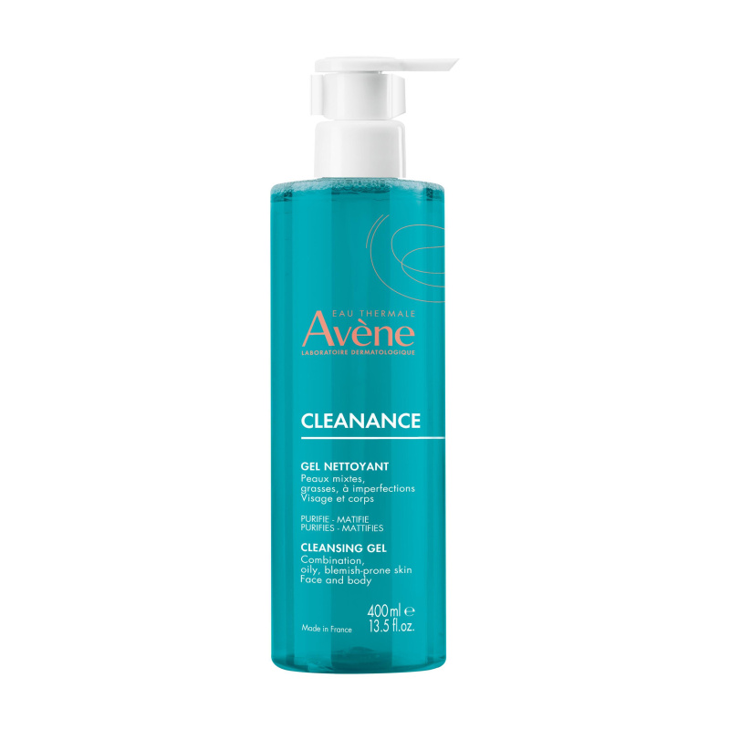 Avène Cleanance Cleansing Gel čisticí gel pro mastnou pleť se sklonem k akné 400 ml