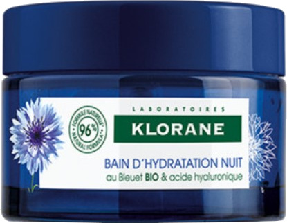 Klorane Chrpa Bio noční maska s kyselinou hyaluronovou 50 ml