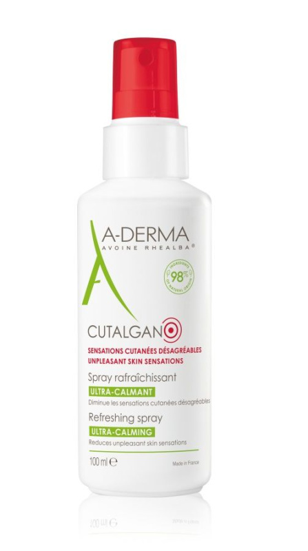 A-Derma Cutalgan Refreshing Spray zklidňující sprej proti podráždění a svědění pokožky 100 ml