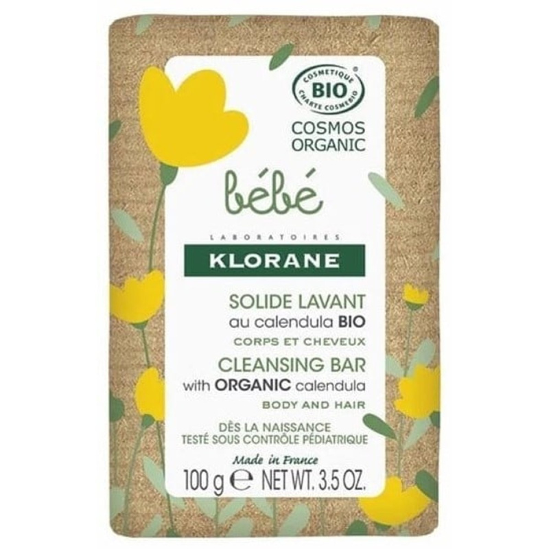 Klorane Bébé Calendula jemné mýdlo s měsíčkem lékařským 100 g