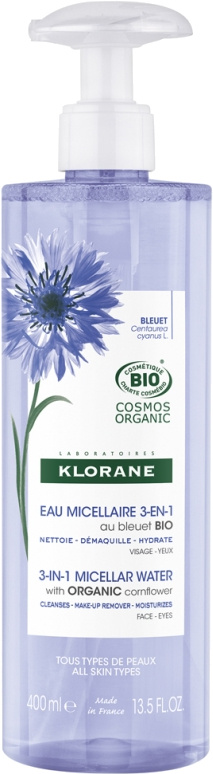 Klorane Chrpa micelární voda 3v1 400 ml