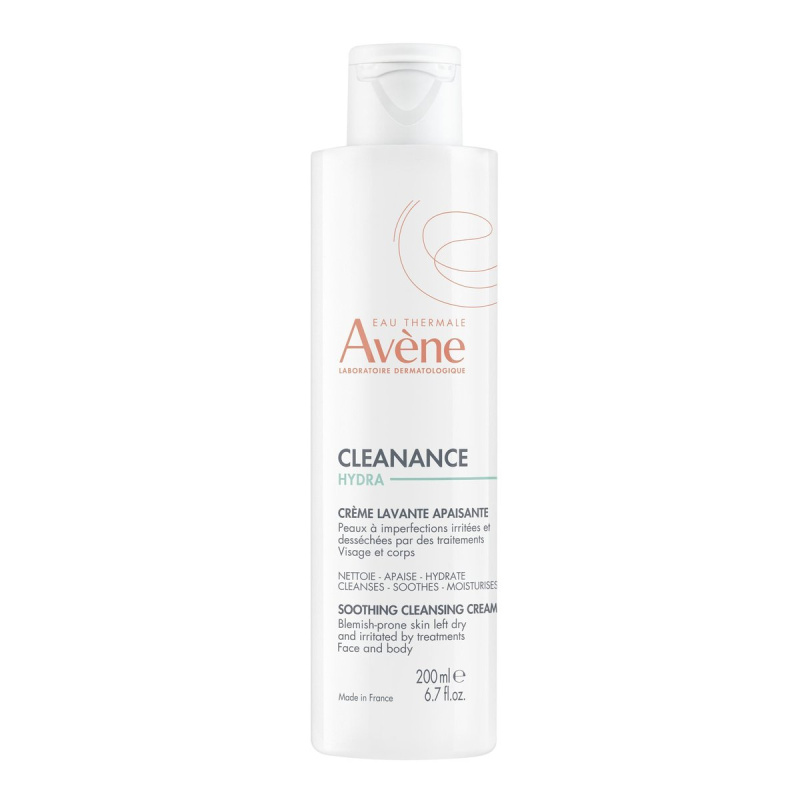 Avène Cleanance Hydra zklidňující čisticí krém pro pleť vysušenou a podrážděnou léčbou akné 200 ml