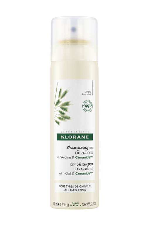 Klorane Oves jemný suchý šampon s ceramidy 150 ml