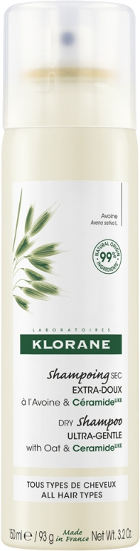 Klorane Oves jemný suchý šampon s ceramidy 150 ml