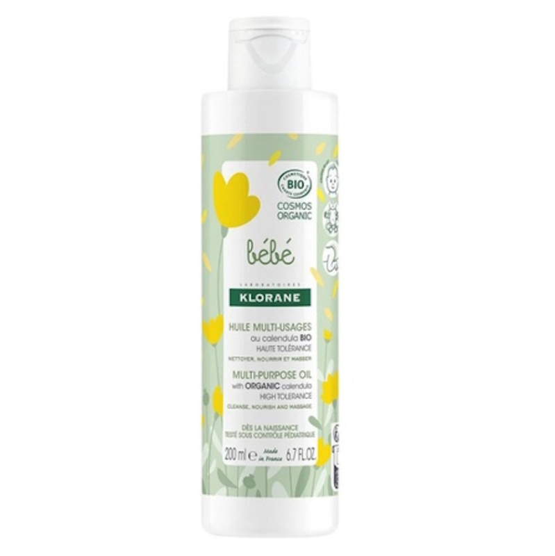 Klorane Bébé Multi-Purpose Oil vyživující tělový olej pro dětskou pokožku 200 ml